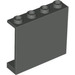 LEGO Dunkelgrau Panel 1 x 4 x 3 ohne seitliche Stützen, hohle Bolzen (4215 / 30007)