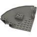 LEGO Gris foncé Panneau 10 x 10 x 2.3 Inversé Coin Trimestre (30201)