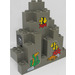 LEGO Donkergrijs Paneel 3 x 8 x 7 Steen Driehoekig met 5 Sea Creatures Sticker (6083)