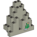 LEGO Gris foncé Panneau 3 x 8 x 7 Osciller Triangulaire avec Sea Herbe Autocollant (6083)