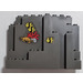 LEGO Dark Gray Panel 4 x 10 x 6 Rock Rectangular with Fish and Crab Sticker (6082)