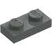 LEGO Dark Gray Plate 1 x 2 (3023 / 28653)