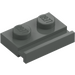 LEGO Donkergrijs Plaat 1 x 2 met Deur spoor (32028)