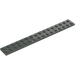 LEGO Donkergrijs Plaat 2 x 16 (4282)