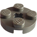 LEGO Dark Gray Plate 2 x 2 Round with Axle Hole (4032)