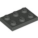 LEGO Dark Gray Plate 2 x 3 (3021)