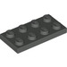 LEGO Donkergrijs Plaat 2 x 4 (3020)