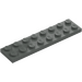 LEGO Dark Gray Plate 2 x 8 (3034)