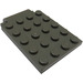 LEGO Dark Gray Plate 4 x 5 Trap Door Curved Hinge (30042)
