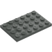 LEGO Dark Gray Plate 4 x 6 (3032)