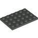 LEGO Dark Gray Plate 4 x 6 (3032)
