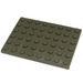 LEGO Dark Gray Plate 6 x 8 (3036)