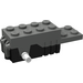 LEGO Dark Gray Pullback Motor 6 x 2 x 1.6 with White Shafts and Black Base (42289)