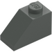 LEGO Dark Gray Slope 1 x 2 (45°) (3040)
