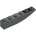 LEGO Mørk grå Skråning 1 x 6 Buet Omvendt (41763 / 42023)