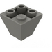 LEGO Donkergrijs Helling 2 x 2 (45°) Omgekeerd (3676)