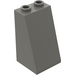 LEGO Gris Foncé Pente 2 x 2 x 3 (75°) Tenons creux, surface rugueuse (3684 / 30499)