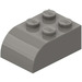 LEGO Donkergrijs Helling Steen 2 x 3 met Gebogen bovenkant (6215)