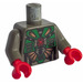 LEGO Donkergrijs Pijlstaartrog 2 Torso (973)