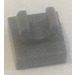 LEGO Dunkelgrau Fliese 1 x 1 mit Clip (Erhöhtes &quot;C&quot;) (15712 / 44842)