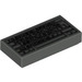 LEGO Dark Gray Tile 1 x 2 with PC Keyboard Pattern with Groove (46339 / 50311)