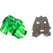 LEGO Donkergrijs Toa Head with Transparent Green Toa Eyes/Brain Stalk