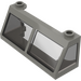 LEGO Dark Gray Train Windscreen 2 x 6 x 2 with Transparent Black Glass (6567)