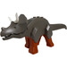 LEGO Mörkgrå Triceratops with Dark Orange Legs