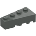 LEGO Dark Gray Wedge Brick 2 x 4 Left (41768)