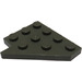 LEGO Dark Gray Wedge Plate 4 x 4 Wing Right (3935)