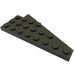 LEGO Gris foncé Coin assiette 4 x 8 Aile La gauche avec encoche pour tenon en dessous (3933)