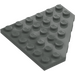 LEGO Dark Gray Wedge Plate 6 x 6 Corner (6106)