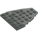 LEGO Dark Gray Wedge Plate 7 x 6 with Stud Notches (50303)