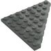 LEGO Dark Gray Wedge Plate 8 x 8 Corner (30504)