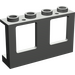 LEGO Dunkelgrau Fenster Rahmen 1 x 4 x 2 mit festen Bolzen (4863)