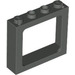 LEGO Dark Gray Window Frame 1 x 4 x 3 (center studs hollow, outer studs solid) (6556)