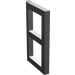 LEGO Dark Gray Window Pane 1 x 2 x 3 without Thick Corners (3854)