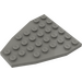 LEGO Mørkegrå Vinge 7 x 6 uden Knops Hakker (2625)