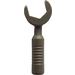 LEGO Dark Gray Wrench with Open End with 6 Rib Handle