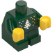 LEGO Dark Green Baby Body with Yellow Hands with Christmas Tree (25128)