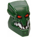 LEGO Dark Green Bionicle Piraka Zaktan Head with Red Eyes and Teeth (56657)