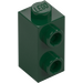 LEGO Dark Green Brick 1 x 1 x 1.6 with Two Side Studs (32952)