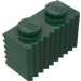 LEGO Dark Green Brick 1 x 2 with Grille (2877)