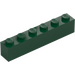 LEGO Dark Green Brick 1 x 6 (3009)