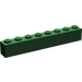 LEGO Dark Green Brick 1 x 8 (3008)