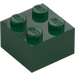 LEGO Mørk grønn Kloss 2 x 2 (3003 / 6223)