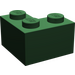 LEGO Dark Green Brick 2 x 2 Corner