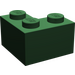 LEGO Dark Green Brick 2 x 2 Corner (2357)