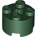 LEGO Dark Green Brick 2 x 2 Round (3941 / 6143)