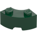 LEGO Dark Green Brick 2 x 2 Round Corner with Stud Notch and Reinforced Underside (85080)